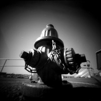 Hydrant, Pinhole Photography, WPPD2025, terraPIN ACME, Fuji Acros 100, D-23