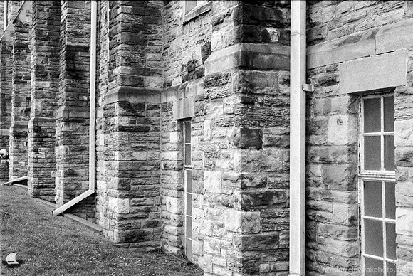 The Study Academy Walls, Midtown Toronto, Canada. 35mm Nikon FE2, Agent Shadow 400, D-23 developer.