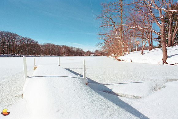Boat Launch in Hibernation, Green Lake, Orchard Park, New York