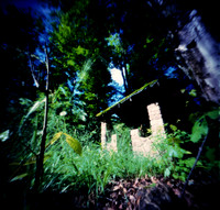 The Lost Well House One, Pinhole Photography, Chestnut Ridge Park, Orchard Park, NY. terraPIN ACME 3-d printed camera, Kodak Ektachrome E100 reversal film, Unicolor E-6 KIT.