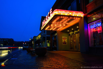 The Palace Theatre of Hamburg, NY - Blue Hour Rain