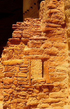 Cliff Palace Window in Sunlight - Mesa Verde
