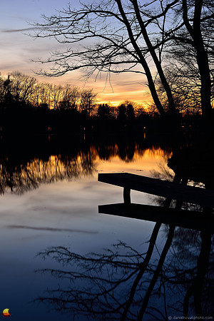 Green Lake Boat Launch at Sunset, Yates Park, Orchard Park - Buffalo, NY