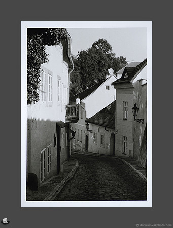 Praha Nový Svět, Reference Print, Traditional Wet Darkroom Black and White Print. Prague, Czech Republic.