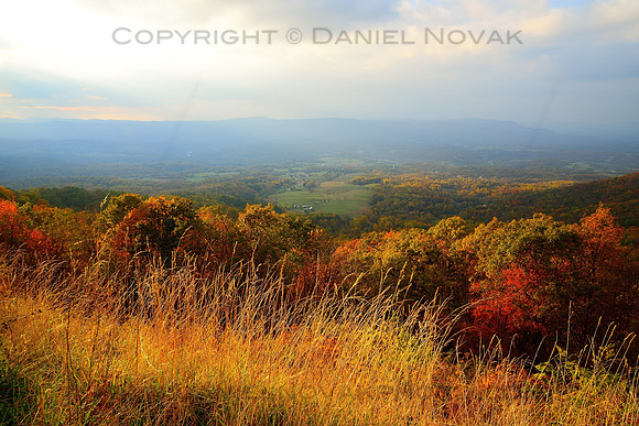 Colorful Fall Skyline Drive View, Shenandoah National Park, Virginia