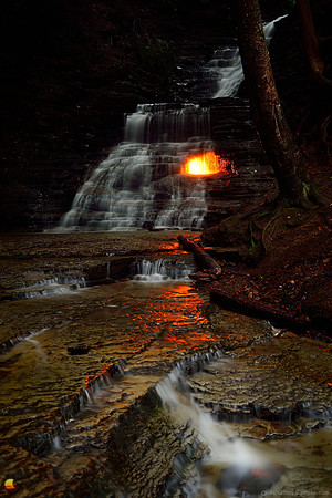 Eternal Flame Magic at Night, Chestnut Ridge Park, Orchard Park, NY