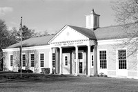 Orchard Park Public Library, Orchard Park, NY. Photographed with a 35mm Pentax Spotmatic F on Ilford XP2 black and white film.