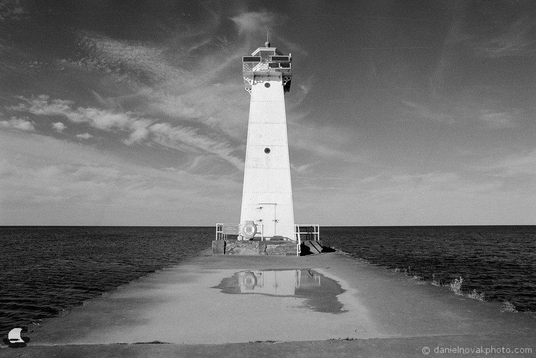 Puddle by Sodus Outer Light, Sodus Point, NY