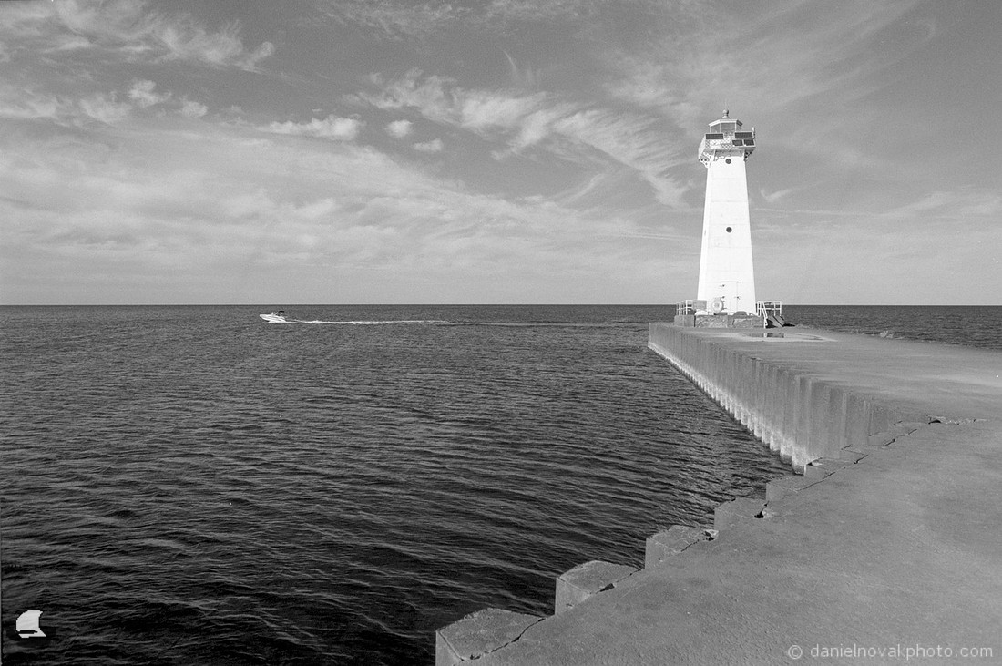 Boating by Sodus Point Outer Light, Sodus Point, NY