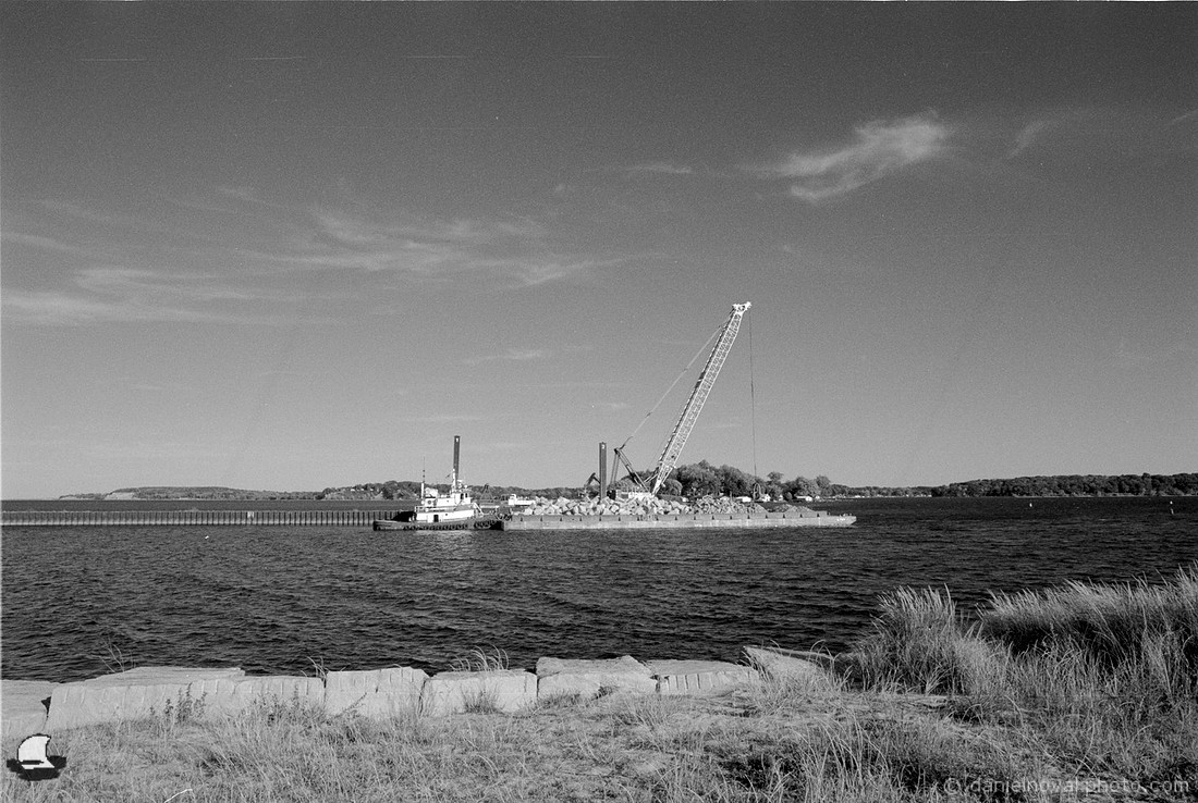 Moving Rocks in Sodus Bay, Sodus Point, NY