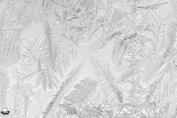 Doorway Glass Pane Ice Pattern, One