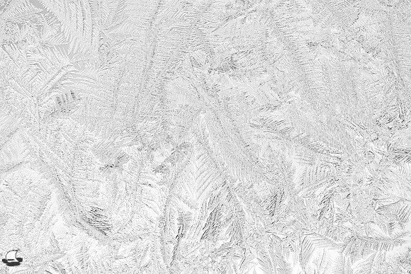 Doorway Glass Pane Ice Pattern, Three