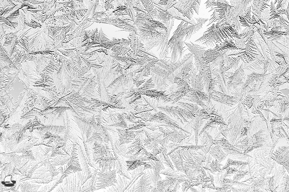 Doorway Glass Pane Ice Pattern, Five