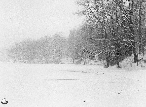 Green Lake in White