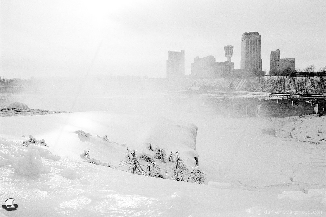 Ice-Wrapped Horseshoe Falls, Winter at Niagara Falls