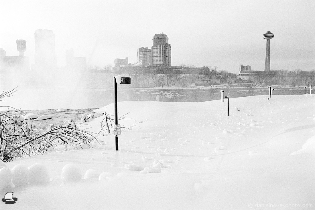 Ice Balls Rolling Down the Hill, Winter at Niagara Falls