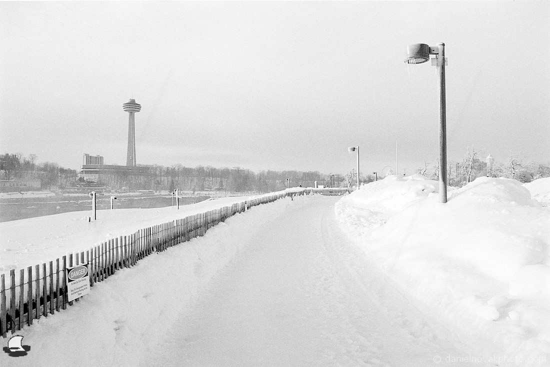 Skating Path by the Falls, Winter at Niagara Falls