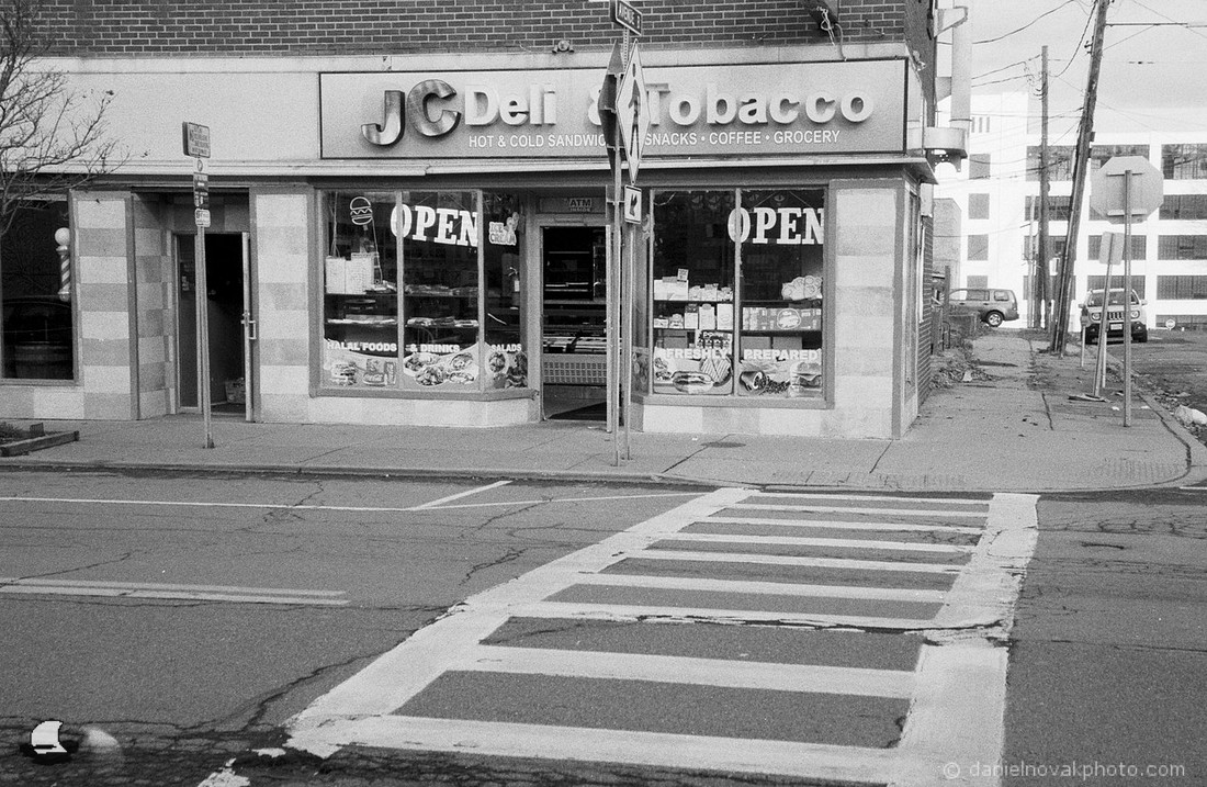 JC Deli, Johnson City, NY Johnson City, NY. Olympus Stylus Zoom 140, Ultrafine Xtreme UFX400 Black & White Negative Film.