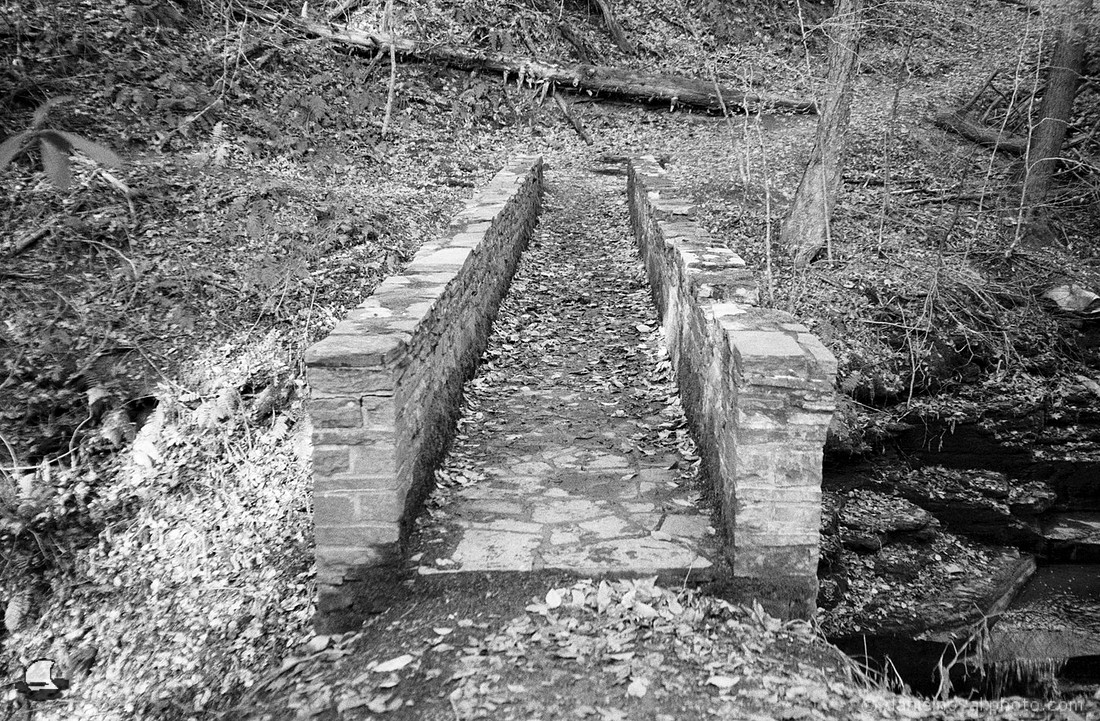 Bridge at IBM Glen, Johnson City, NY on Film.