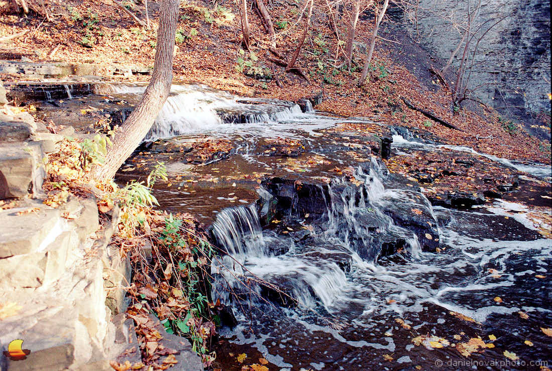 Cascades of Cascadilla Creek, Fall in Ithaca, NY