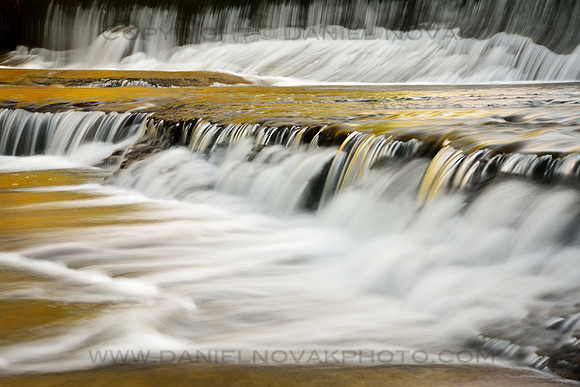 Intimate Close Up Photograph of West Falls Waterfall near Buffalo, New York (NY).
