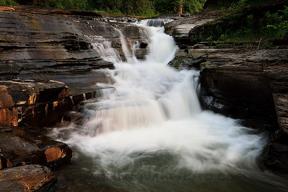 Colden Falls Head On, a Beautiful Waterfall near Buffalo, New York (NY)