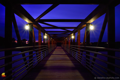 Mysterious Blue over Union Ship Canal Bridge, Outer Harbor, Buffalo, NY