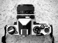 Nikon FE, Top, 35mm Vintage Film Camera