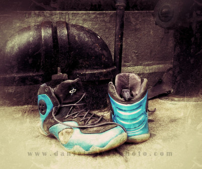 Smart Phone Photography. Lost shoes on the streets of Manhattan, New York City, New York (NY).