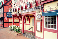Bit o'Denmark Restaurant, Solvang, California. Photographed with a.vintage 35mm Olympus Stylus Zoom 140 camera on Kodak Colorplus 200 color negative film. Developed in C-41.