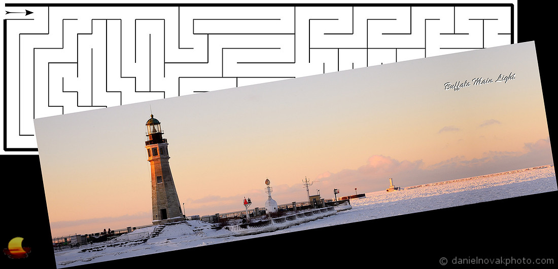 aMazing Bookmark - Kiss of Light on Buffalo Main Light