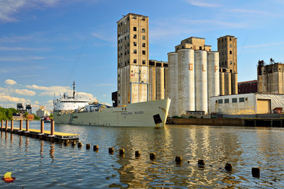 English River on Buffalo River, GLF Grain Elevator / Buffalo RIverworks