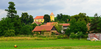 Village Church, Nemotice, Southern Moravia, Czech Republic, Europe
