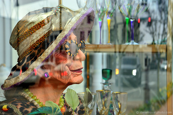 Old Lady in a Shop Window