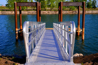 Boat dock at Wind Sculpture Park on Buffalo
