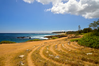 Mystery of Mahaulepu Shore, East Shore Kauai, Hawaii.