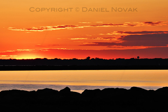 Sunset after the 2012 Venus Transit spectacle observed from Outer Harbor, Buffalo, New York (NY).