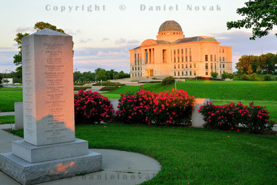 Iowa Supreme Court - Judicial Building at Sunset, Des Moines, Iowa (IA).