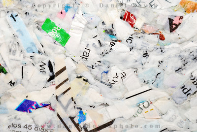 Paper Briquette made of Shredded Junk Mail