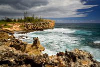 Rugged Mahaulepu Shore, East Shore Kauai, Hawaii.