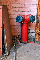 New York City Fire Department Standpipe - Hiding Red and BLue.