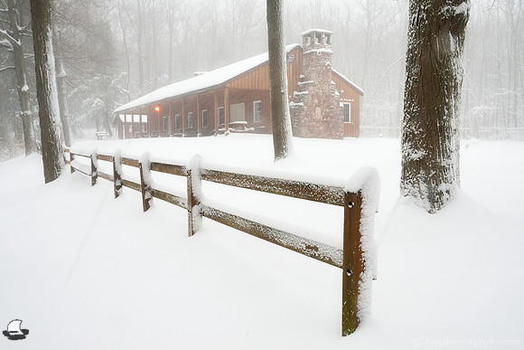 Commissioner's Cabin in Winter