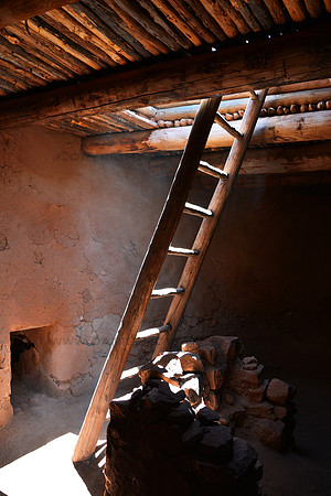 Inside Pecos Kiva, National Historical Park, New Mexico.