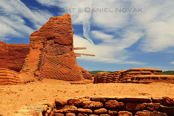 Pecos Mission Ruins, National Historical Park, New Mexico.