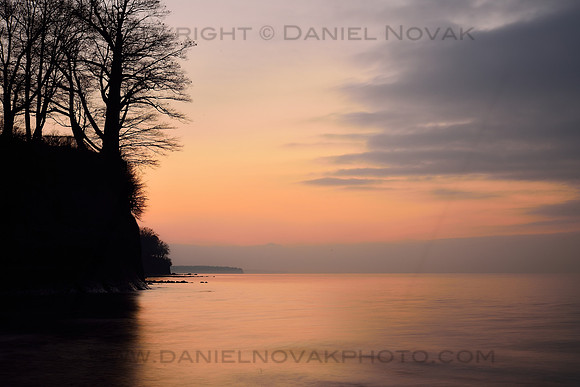 Sunset over Hamburg Beach