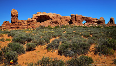 Erosion - The Windows of Arches, Arches National Park, Utah (UT).