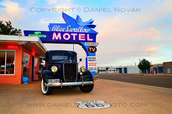 Road Trip Travel Photography, Route 66: Blue Swallow Motel, Tucumcari, NM