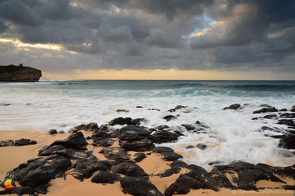 Cloudy Shipwreck Beach Sunrise