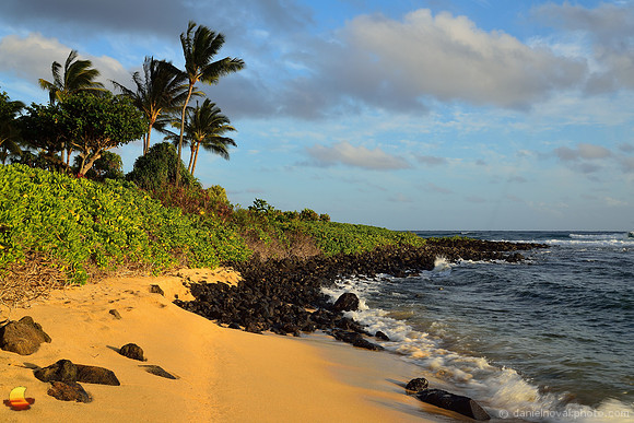 Waiohai Beach Sunset