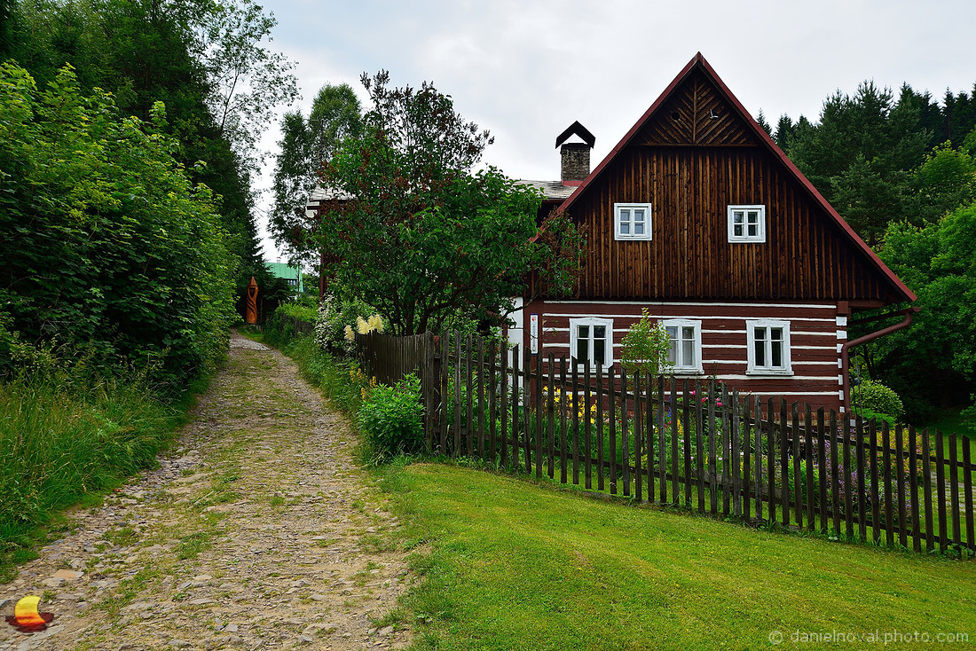 The Windows of a Traditional Czech Cottage, Jirásek Rocks, Czech Republic